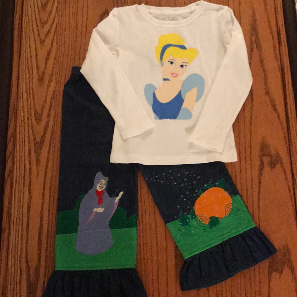 Two piece Cinderella/Fairy Godmother outfit Size 4